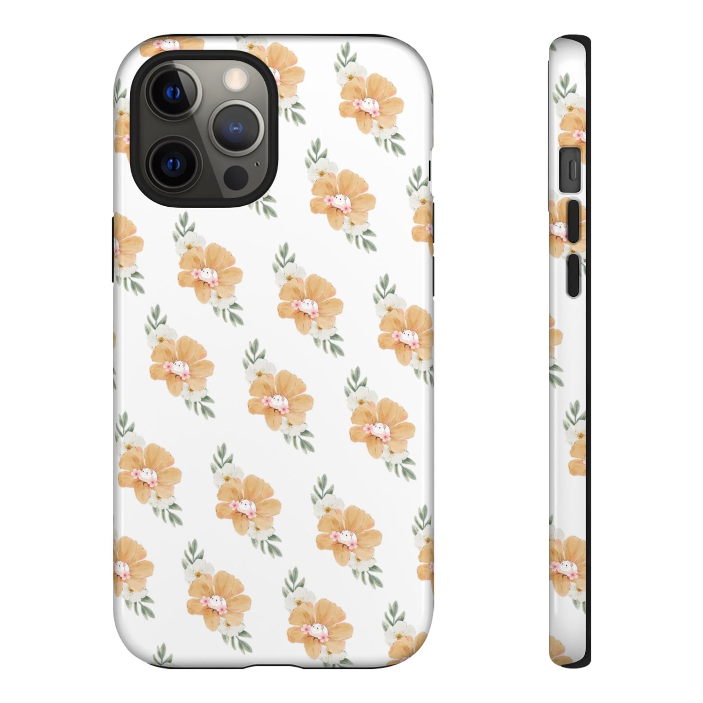 Phone Cases with Adorable Hamster and Flowers Pattern