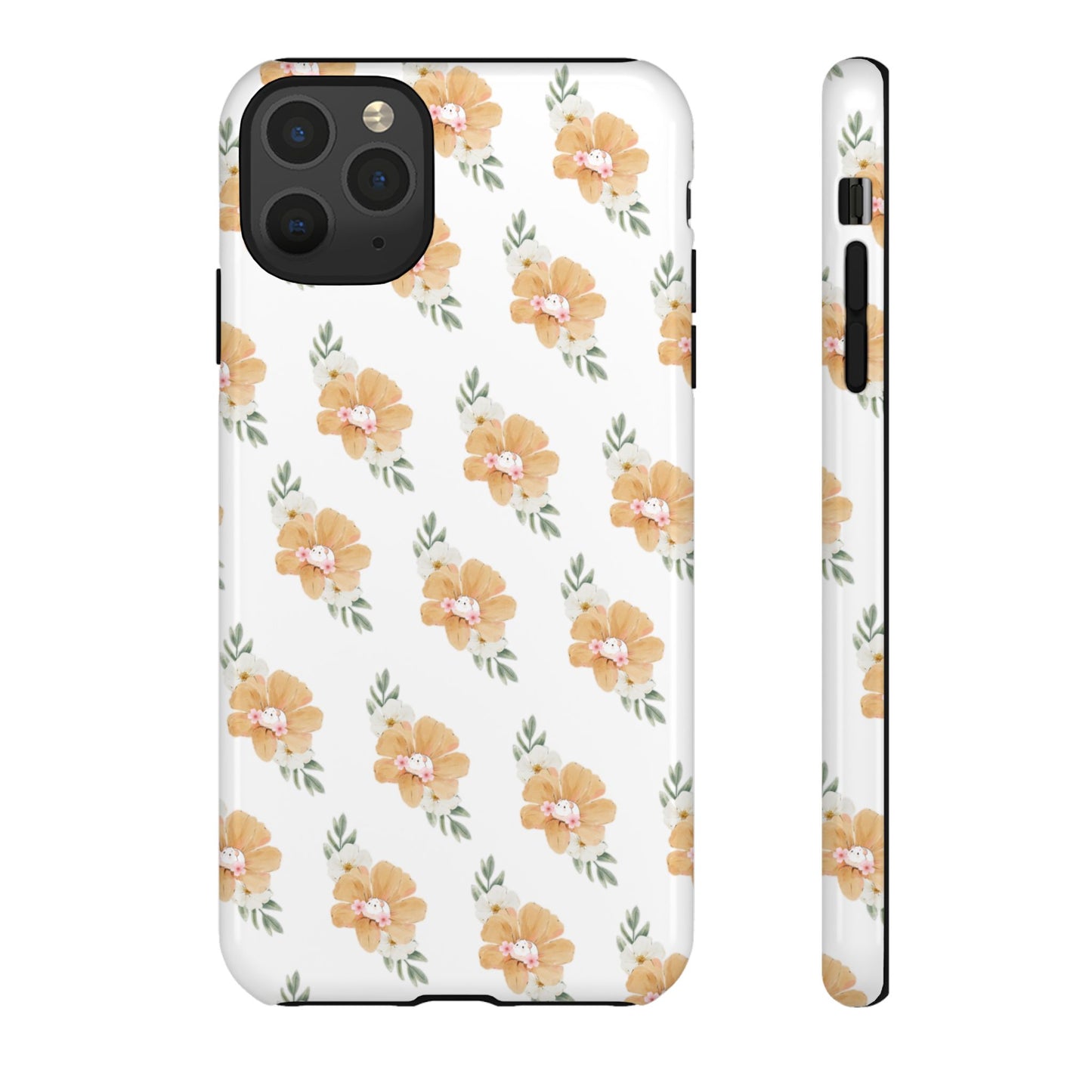 Phone Cases with Adorable Hamster and Flowers Pattern