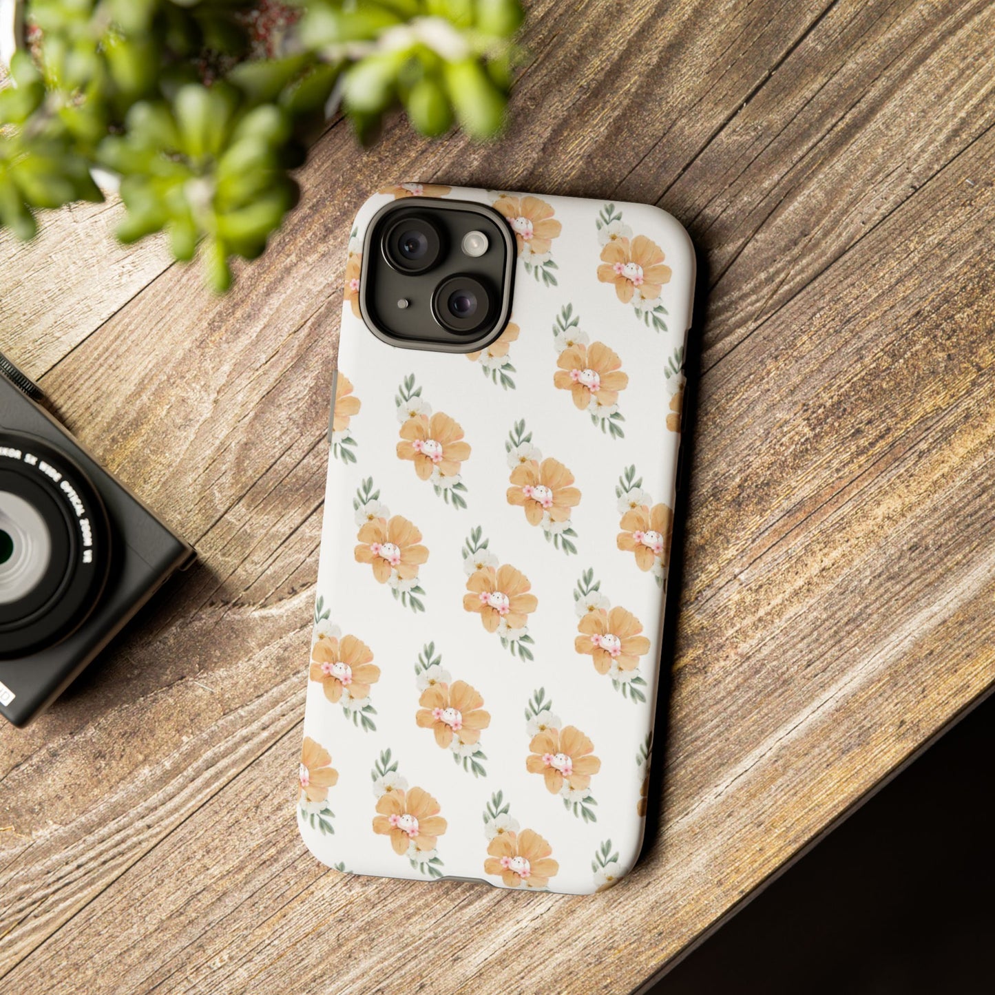 Phone Cases with Adorable Hamster and Flowers Pattern