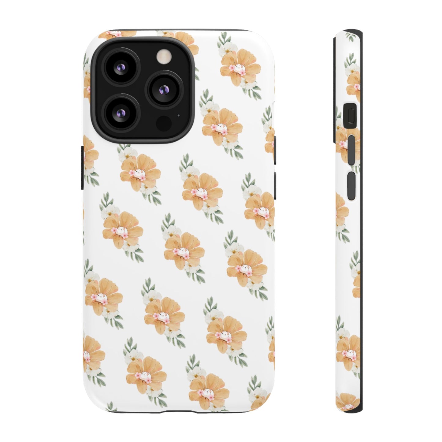 Phone Cases with Adorable Hamster and Flowers Pattern