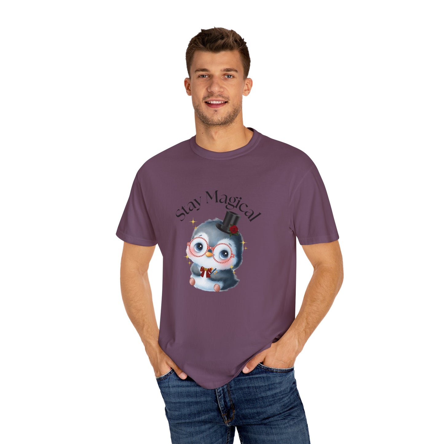 Graphic T-Shirt - Stay Magical Penguin Design