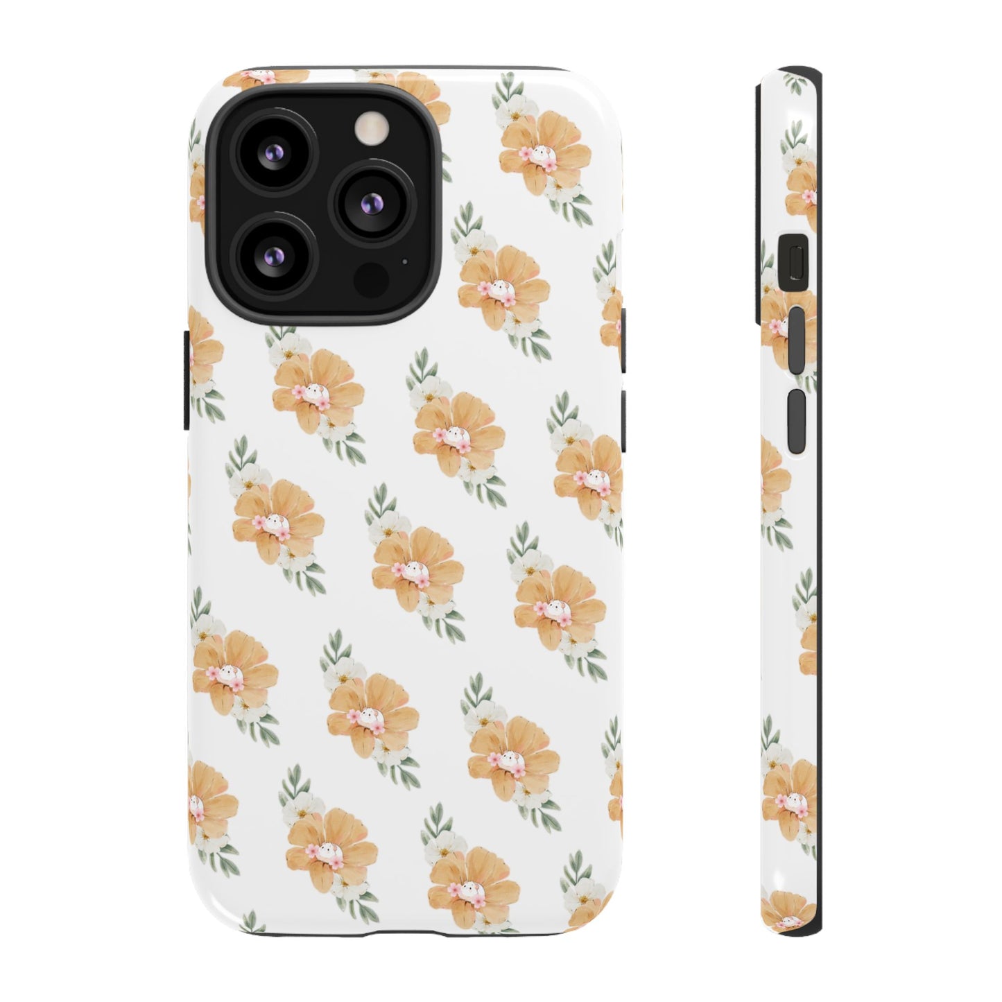 Phone Cases with Adorable Hamster and Flowers Pattern