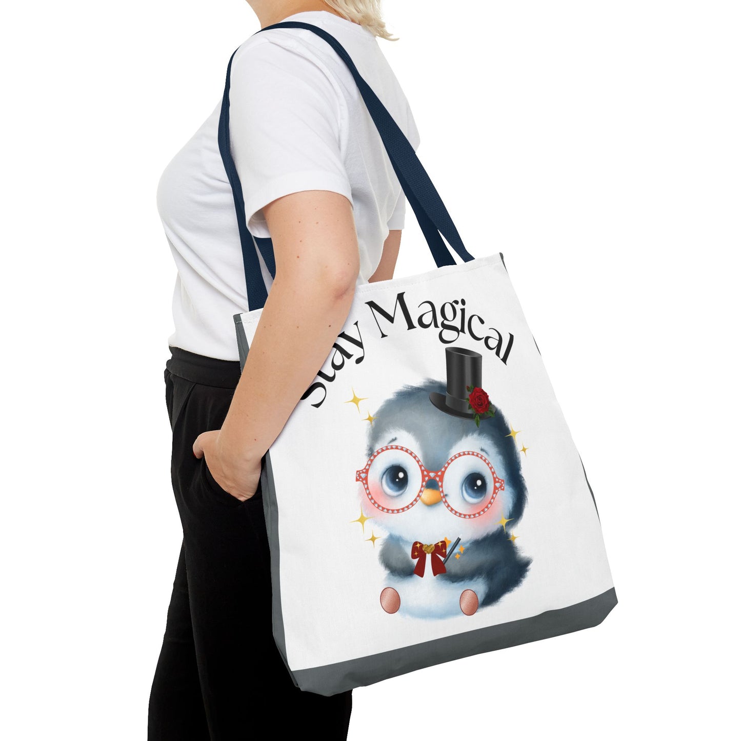 Penguin Tote Bag - Stay Magical Design