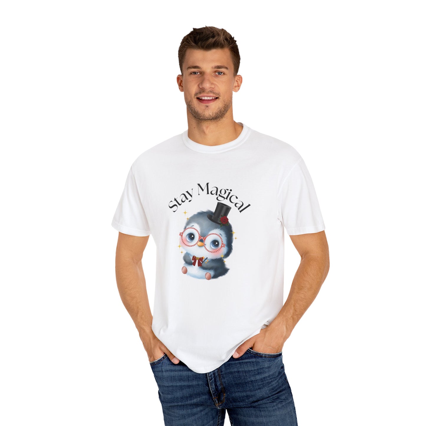 Graphic T-Shirt - Stay Magical Penguin Design