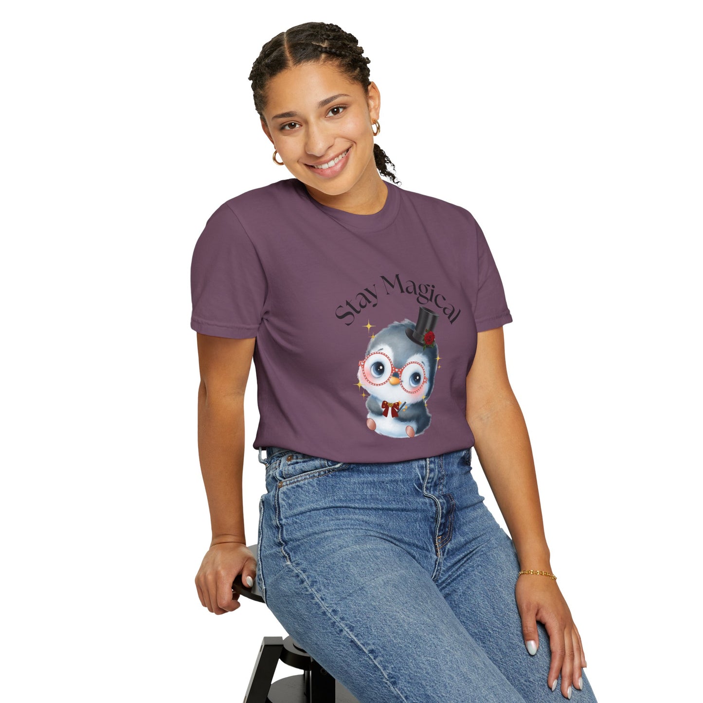 Graphic T-Shirt - Stay Magical Penguin Design