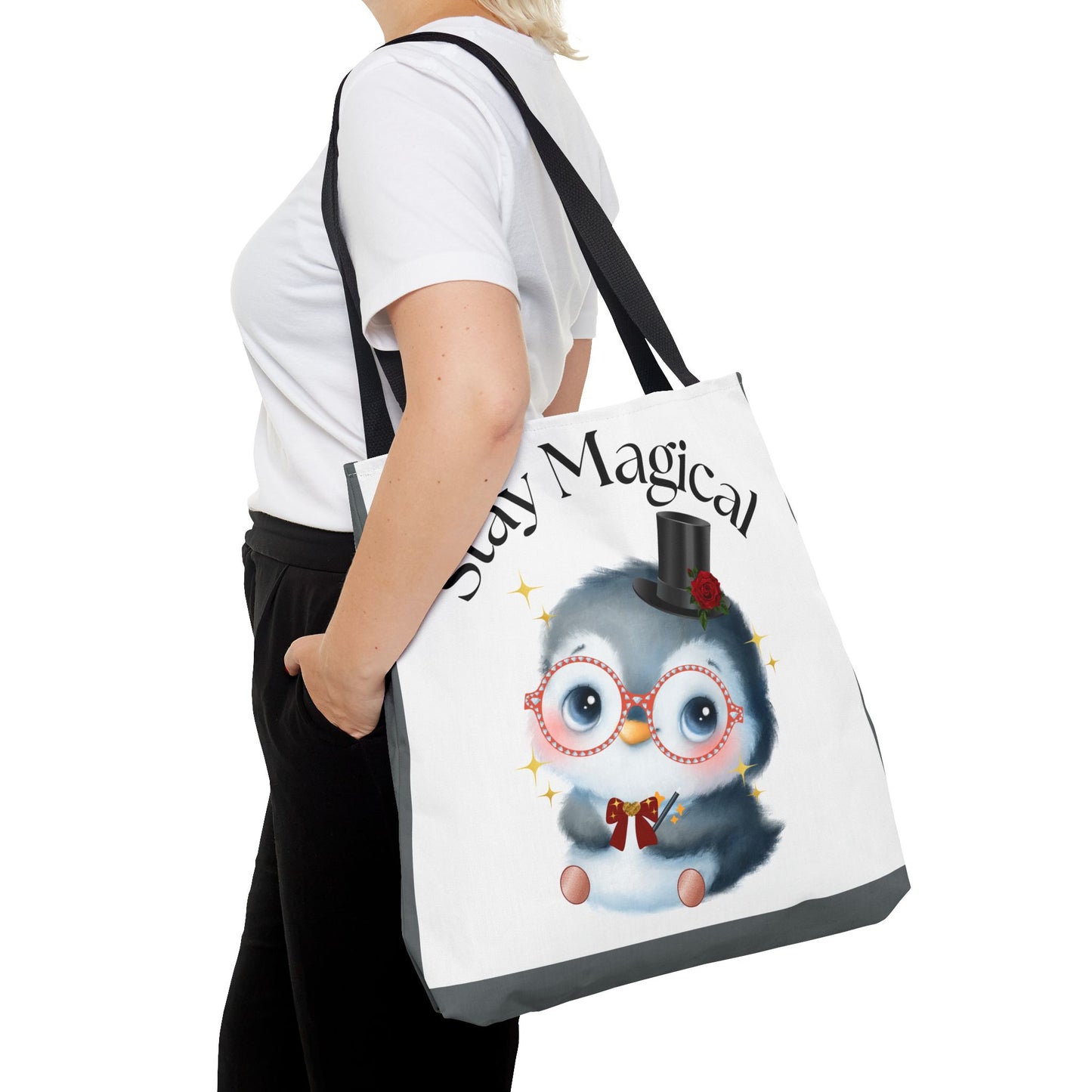 Penguin Tote Bag - Stay Magical Design