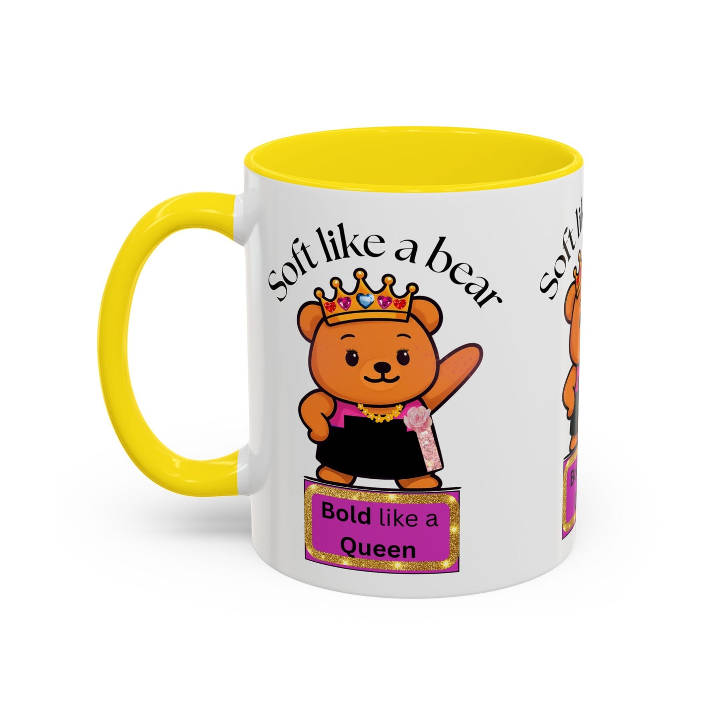 Taza - Taza de café "Bold as a Queen Bear" (11 oz y 15 oz)