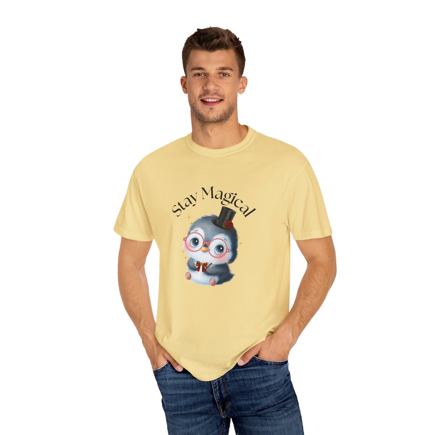 Graphic T-Shirt - Stay Magical Penguin Design