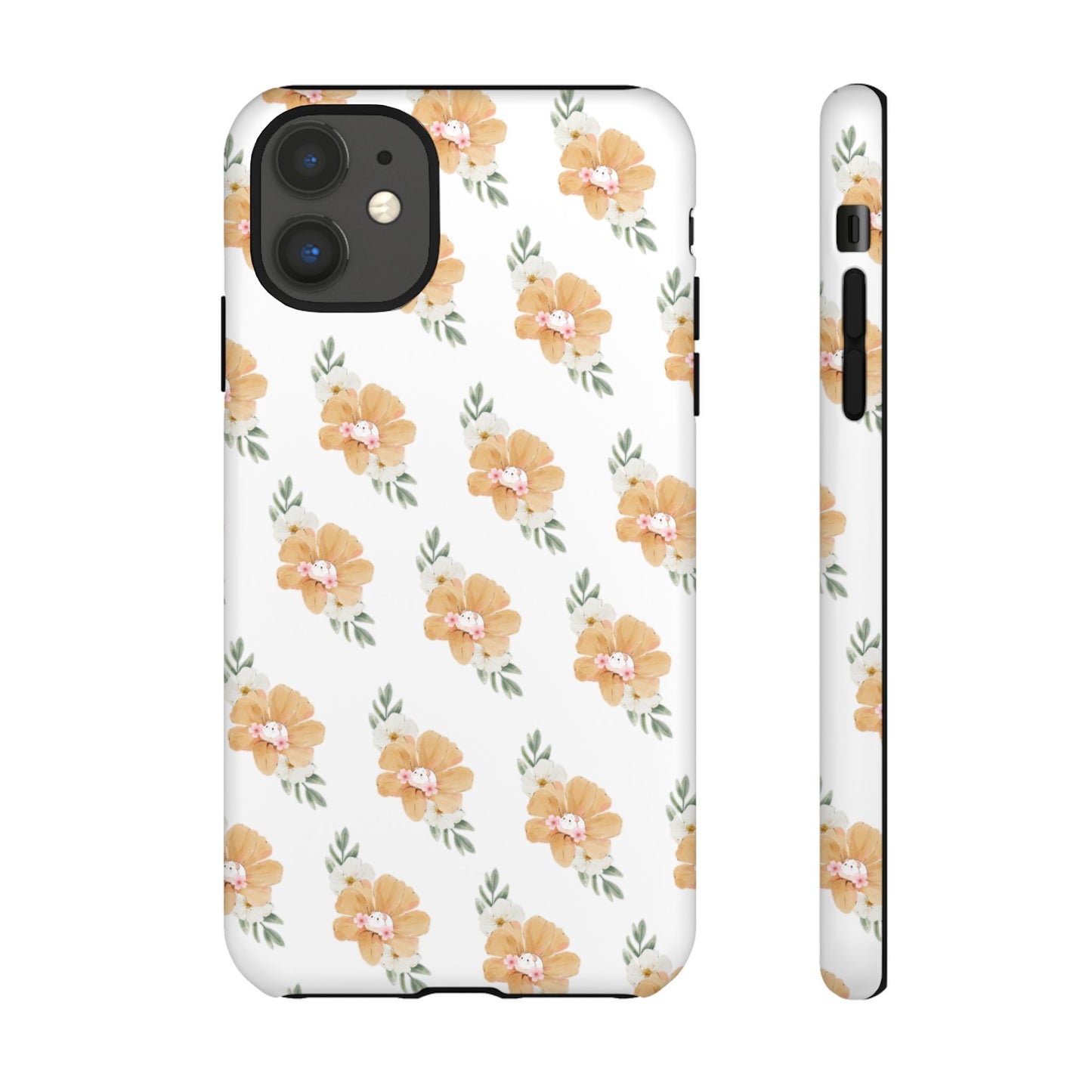 Phone Cases with Adorable Hamster and Flowers Pattern