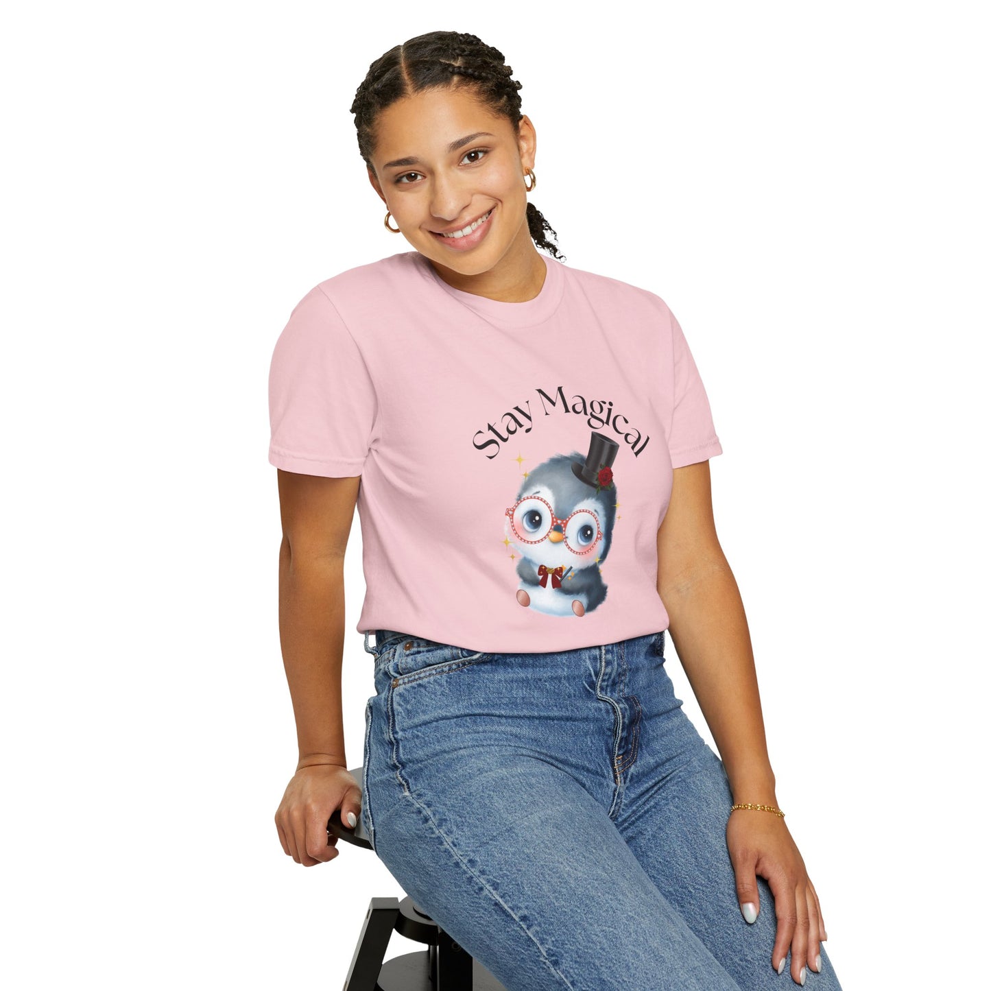 Graphic T-Shirt - Stay Magical Penguin Design