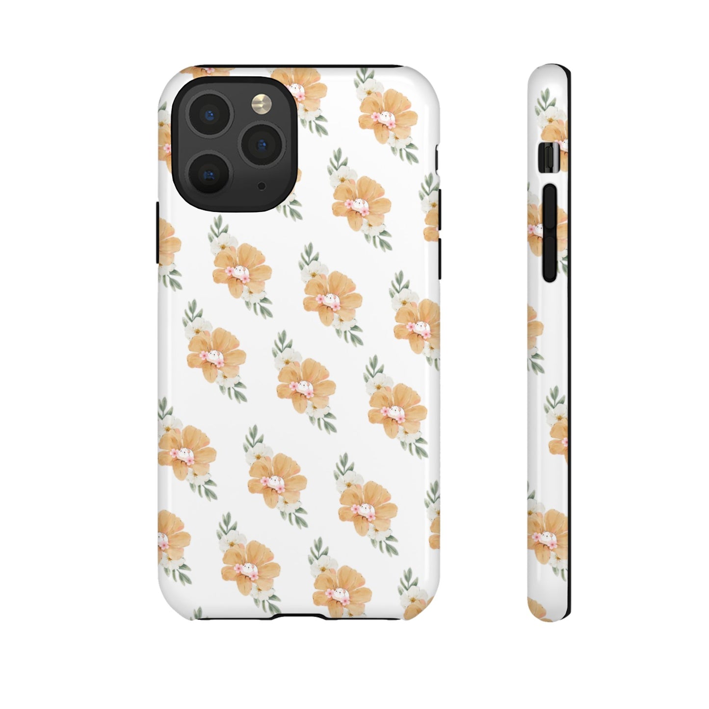 Phone Cases with Adorable Hamster and Flowers Pattern