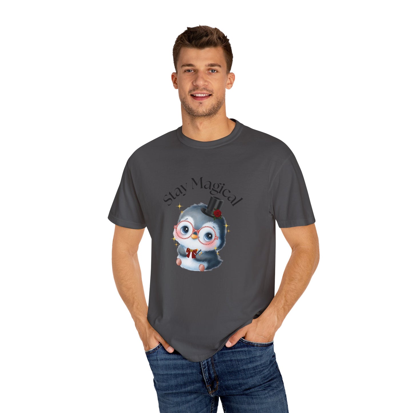 Graphic T-Shirt - Stay Magical Penguin Design