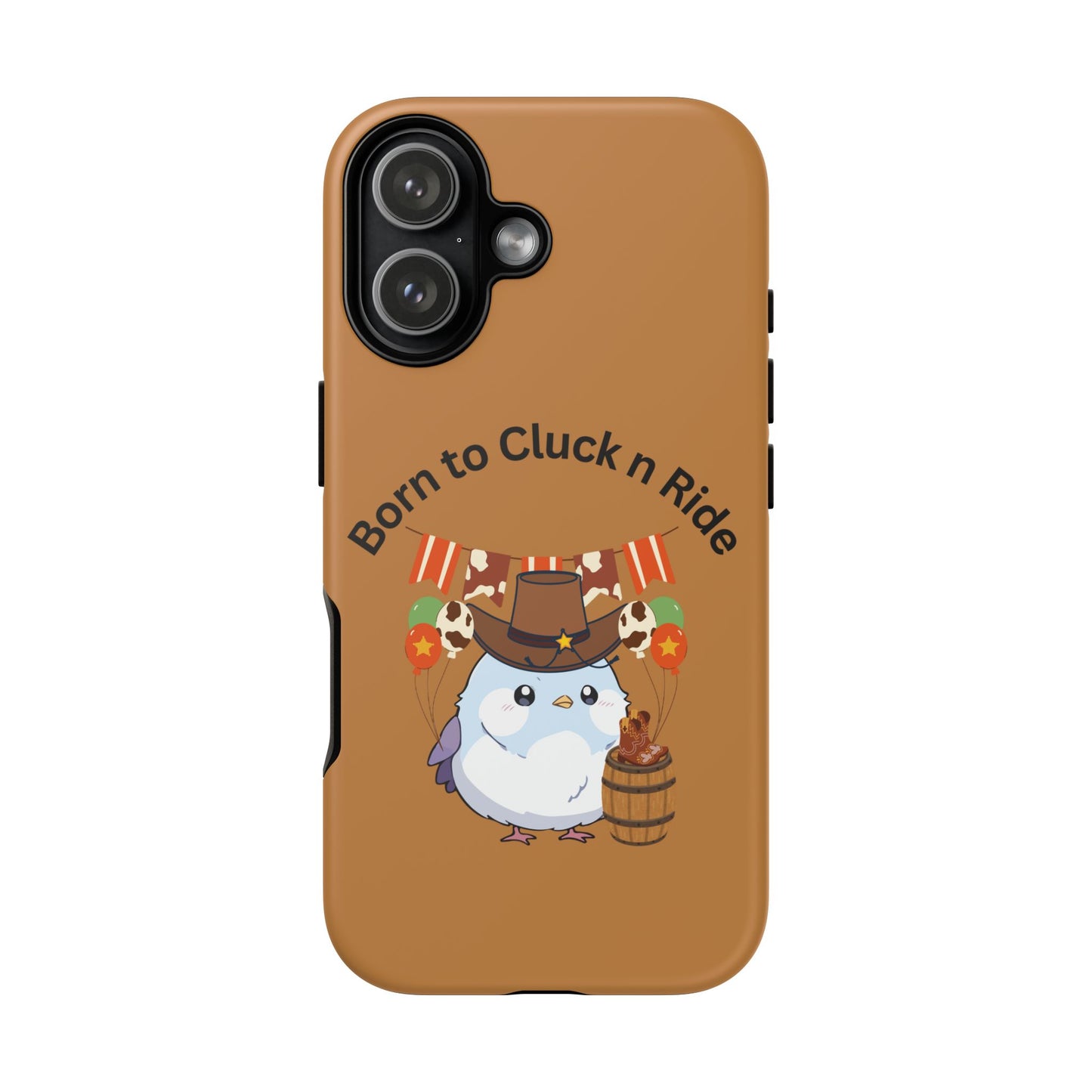 Phone Cases - Born to Cluck n Ride Cowboy Chicken Design