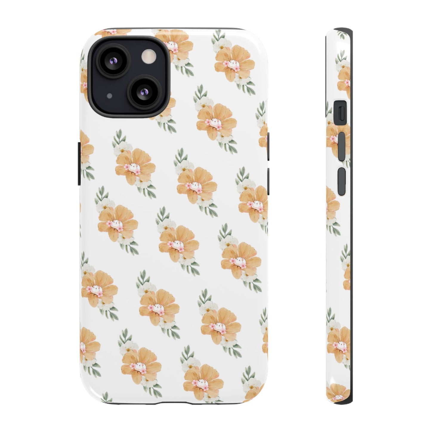 Phone Cases with Adorable Hamster and Flowers Pattern