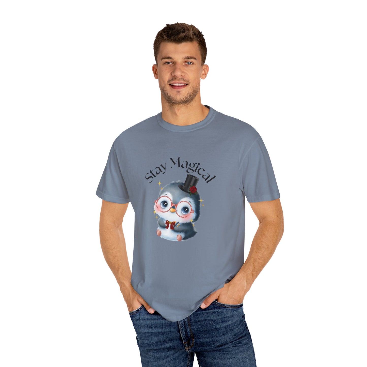 Graphic T-Shirt - Stay Magical Penguin Design
