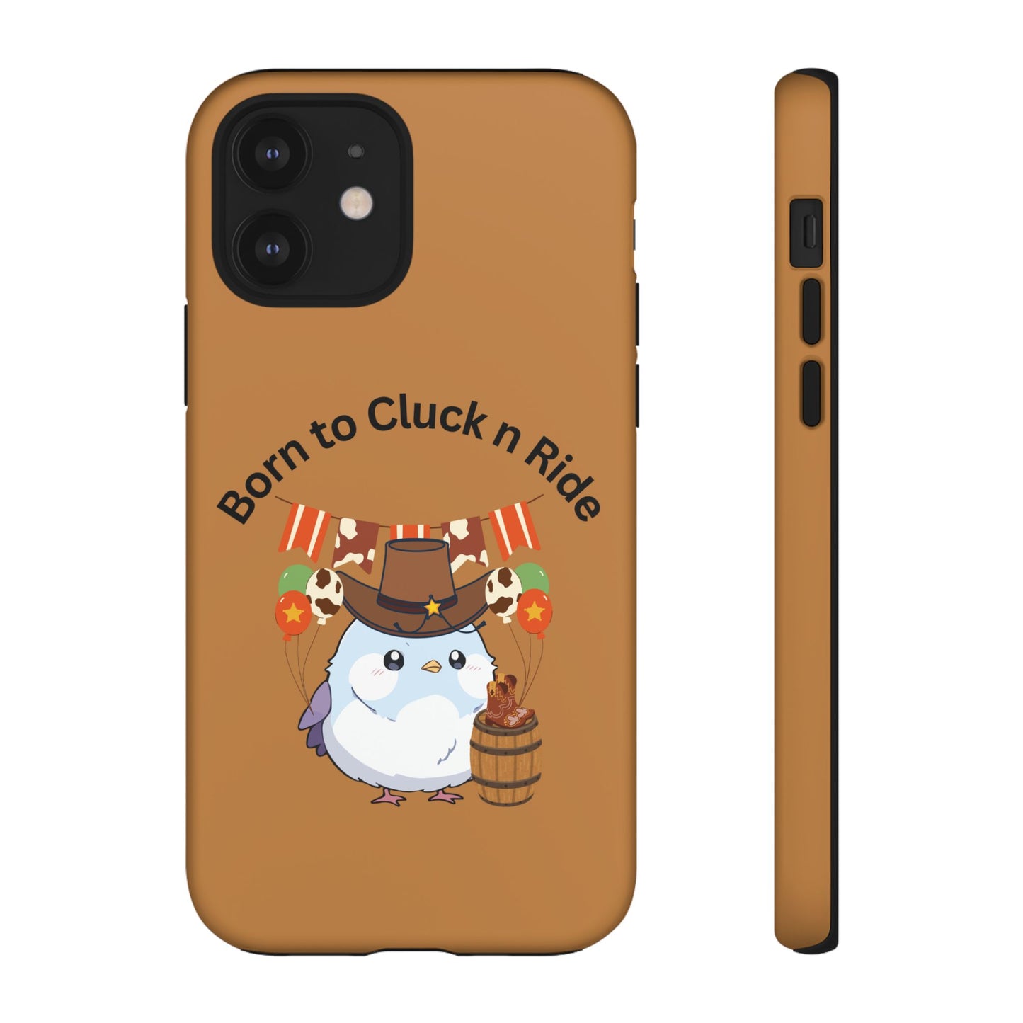 Phone Cases - Born to Cluck n Ride Cowboy Chicken Design