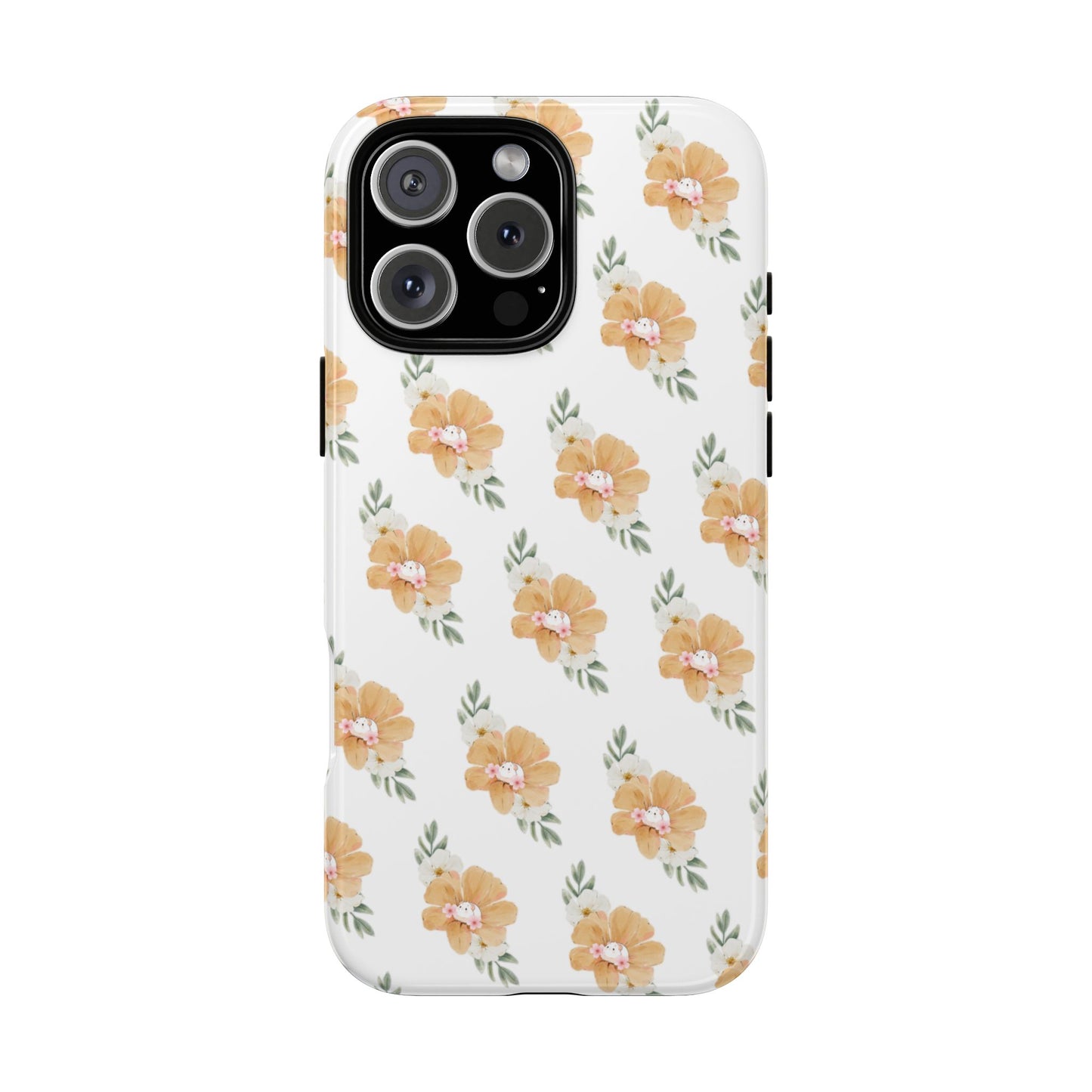 Phone Cases with Adorable Hamster and Flowers Pattern