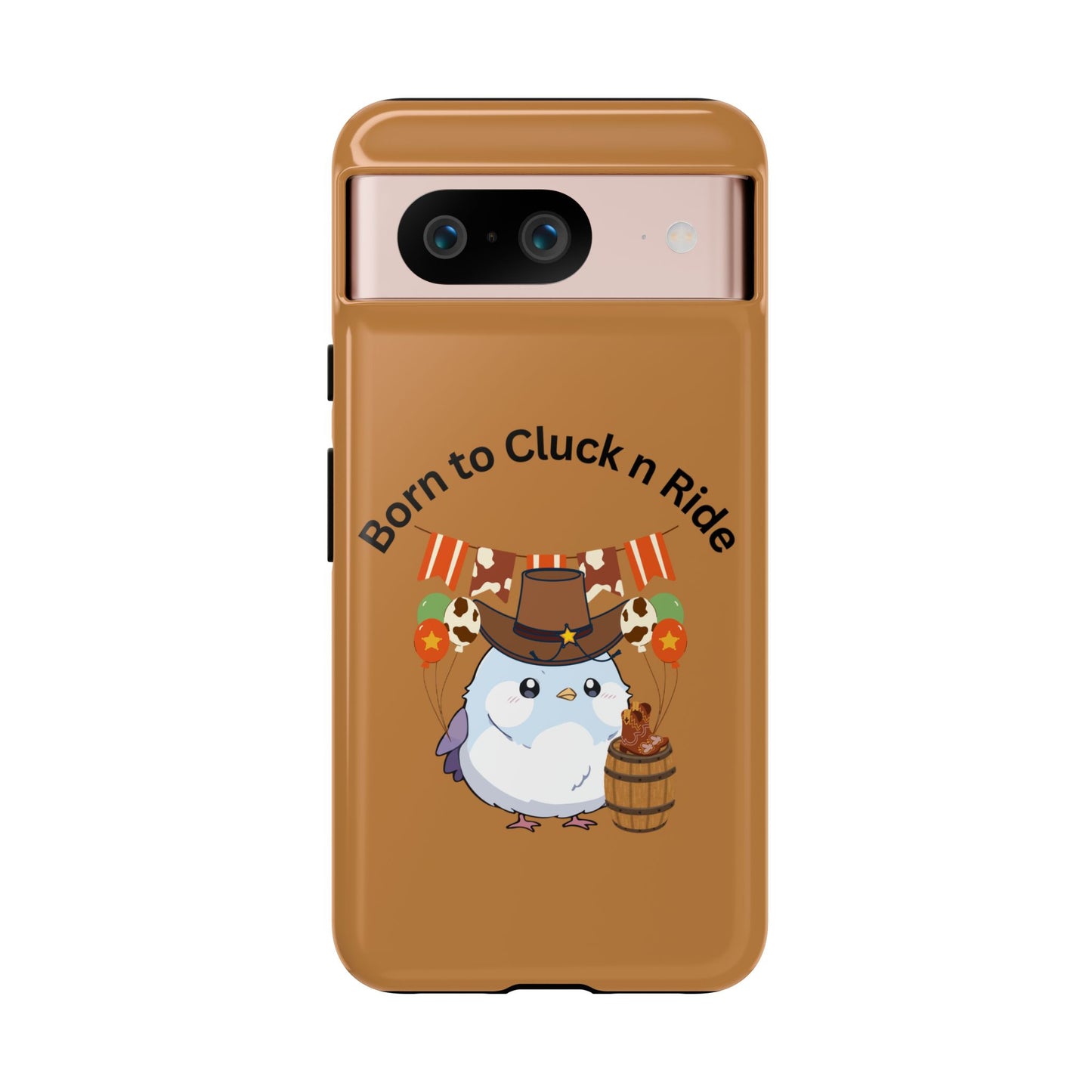 Phone Cases - Born to Cluck n Ride Cowboy Chicken Design