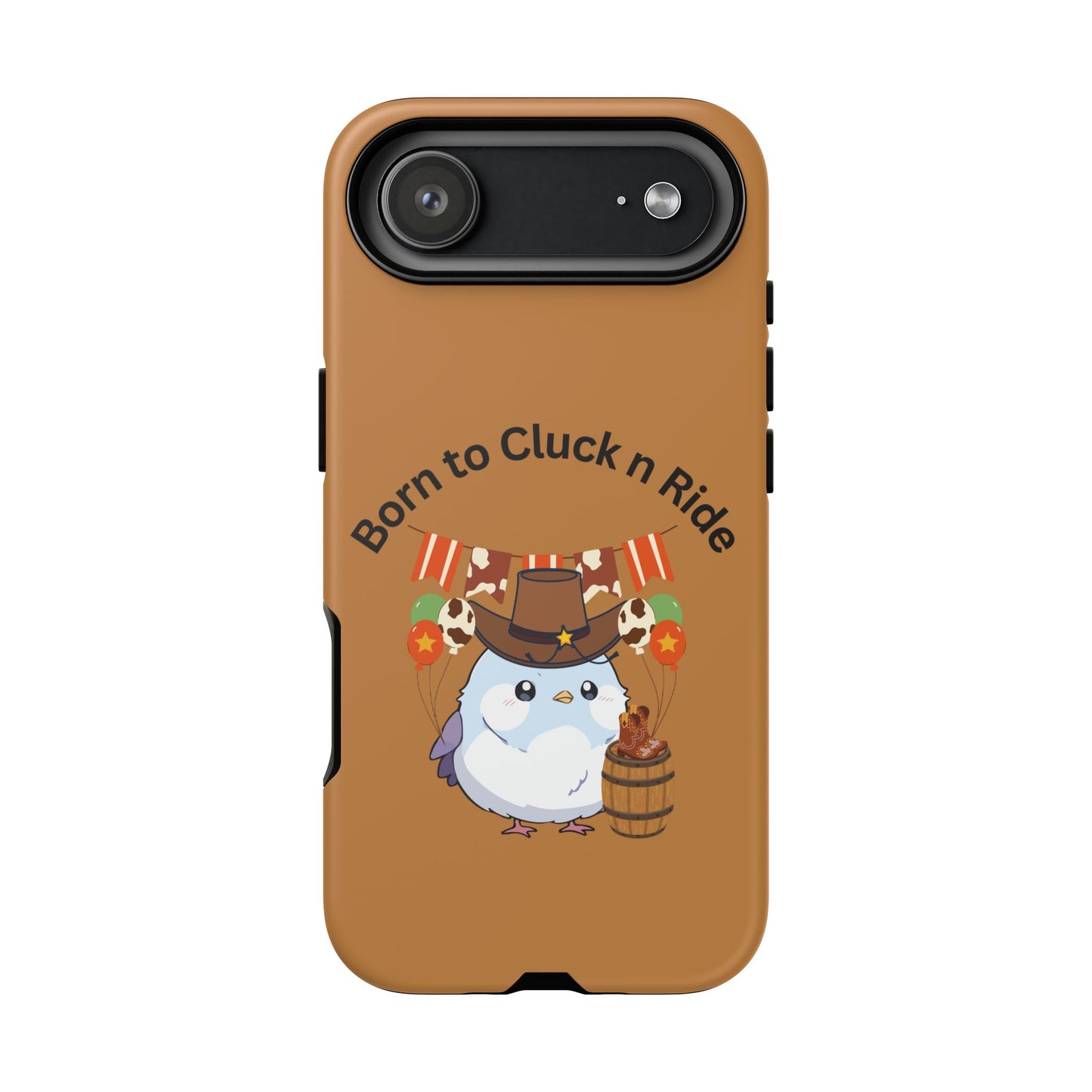 Phone Cases - Born to Cluck n Ride Cowboy Chicken Design