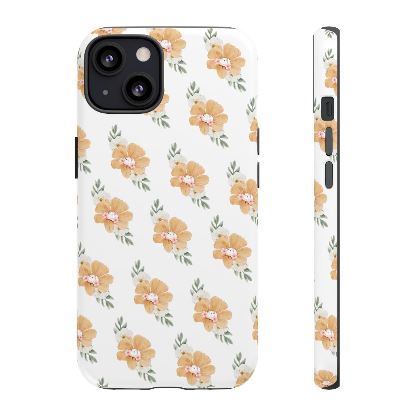 Phone Cases with Adorable Hamster and Flowers Pattern