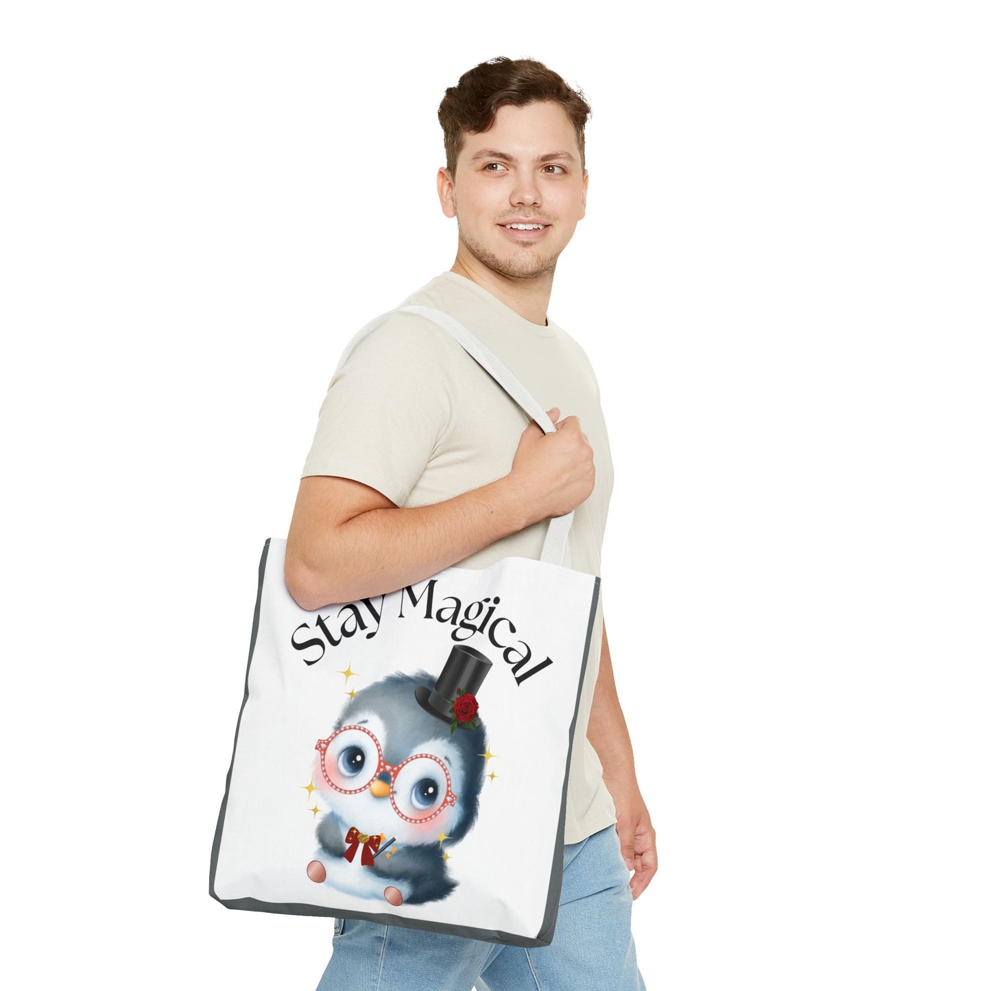 Penguin Tote Bag - Stay Magical Design