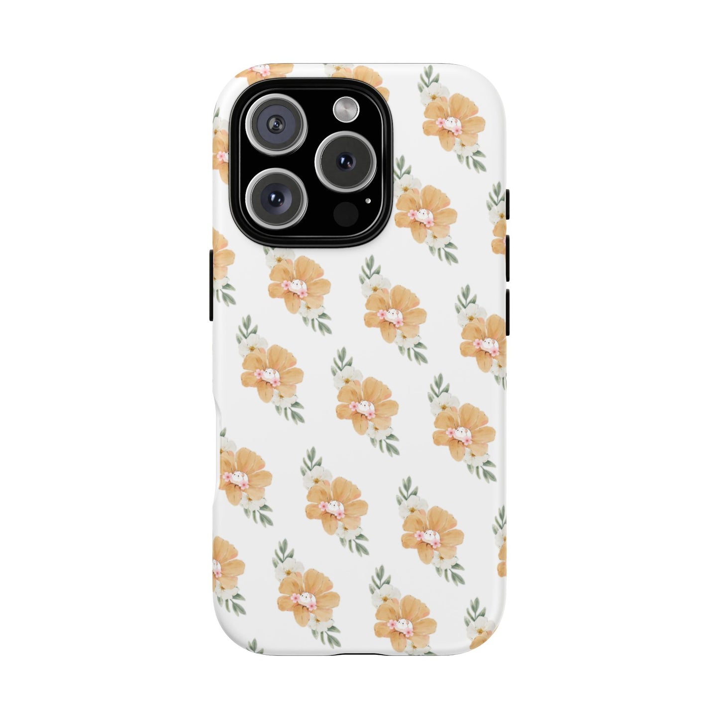 Phone Cases with Adorable Hamster and Flowers Pattern