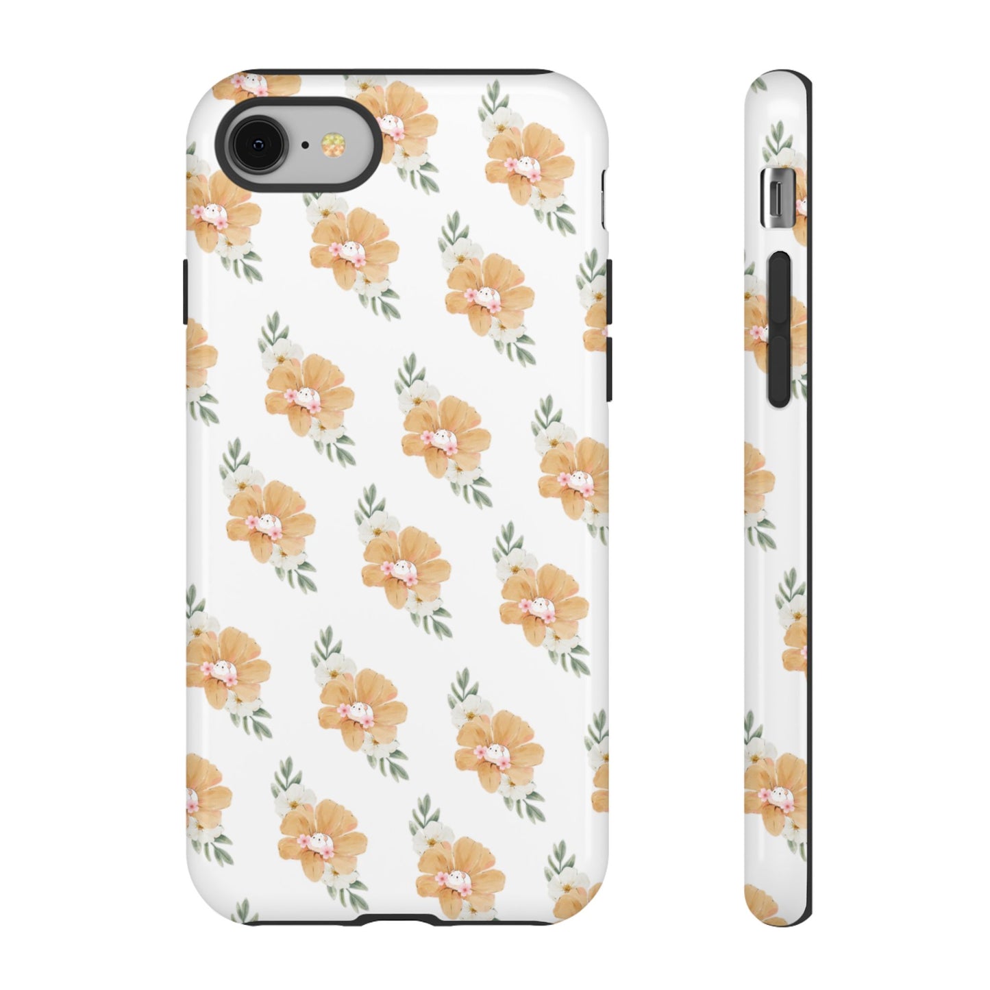 Phone Cases with Adorable Hamster and Flowers Pattern