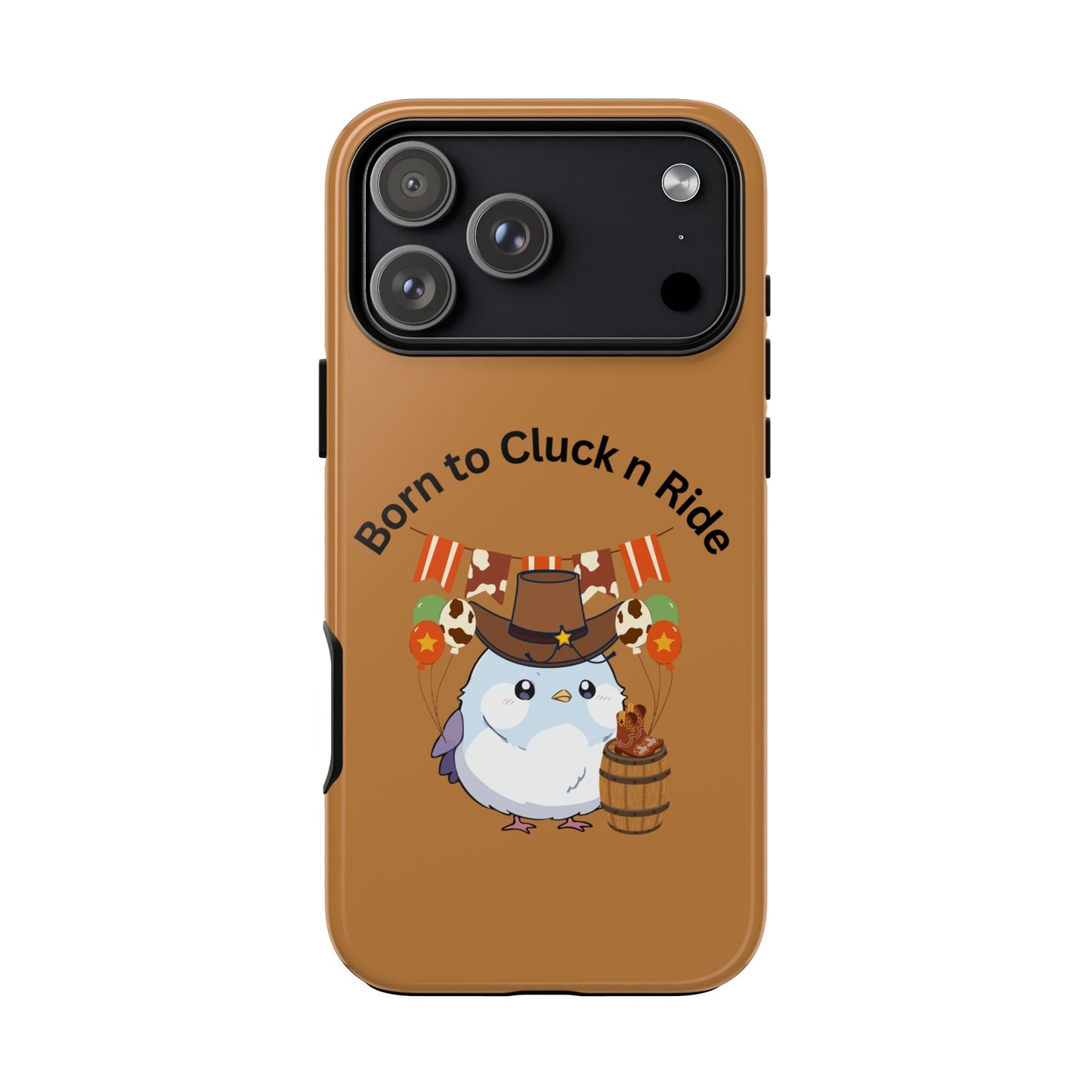 Phone Cases - Born to Cluck n Ride Cowboy Chicken Design
