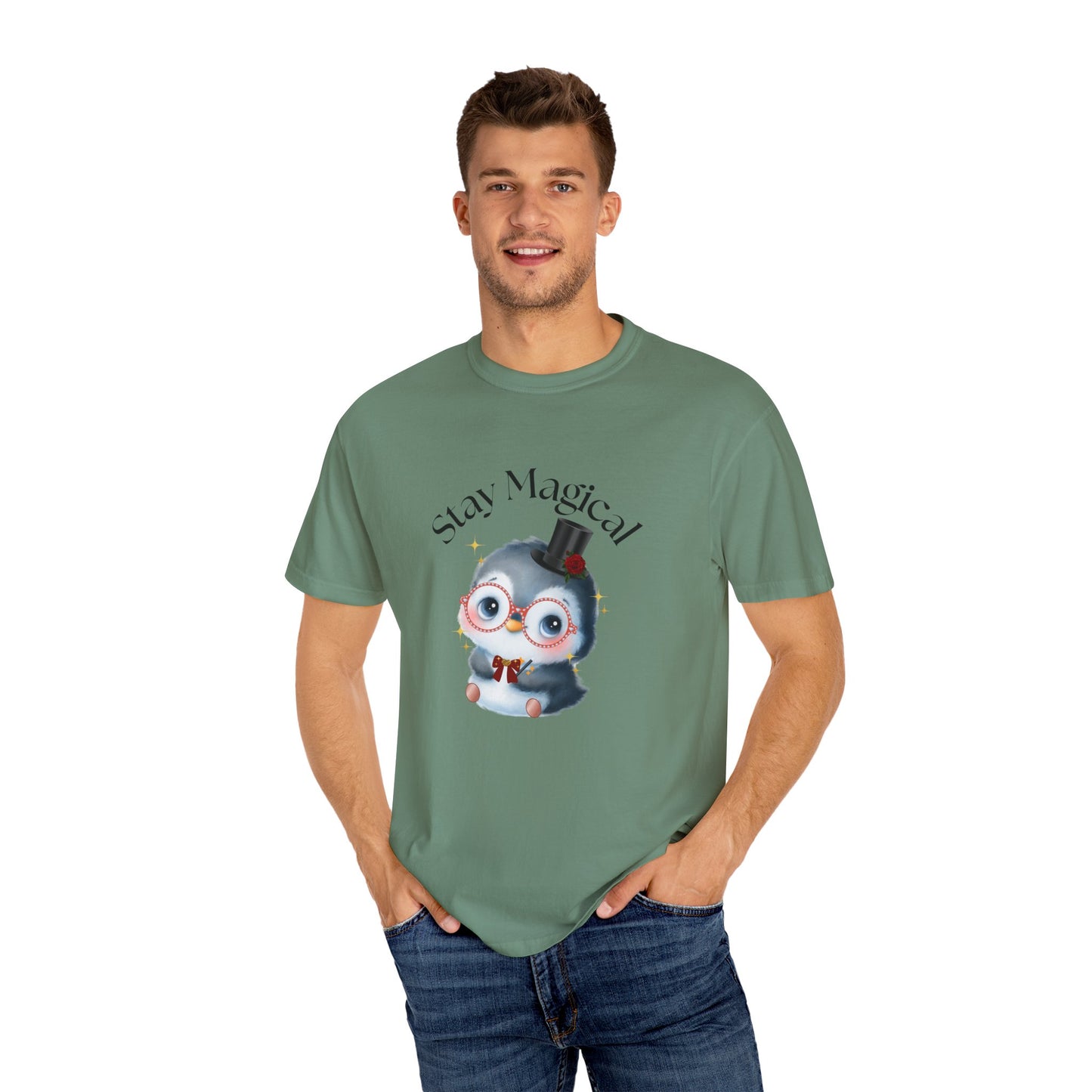 Graphic T-Shirt - Stay Magical Penguin Design