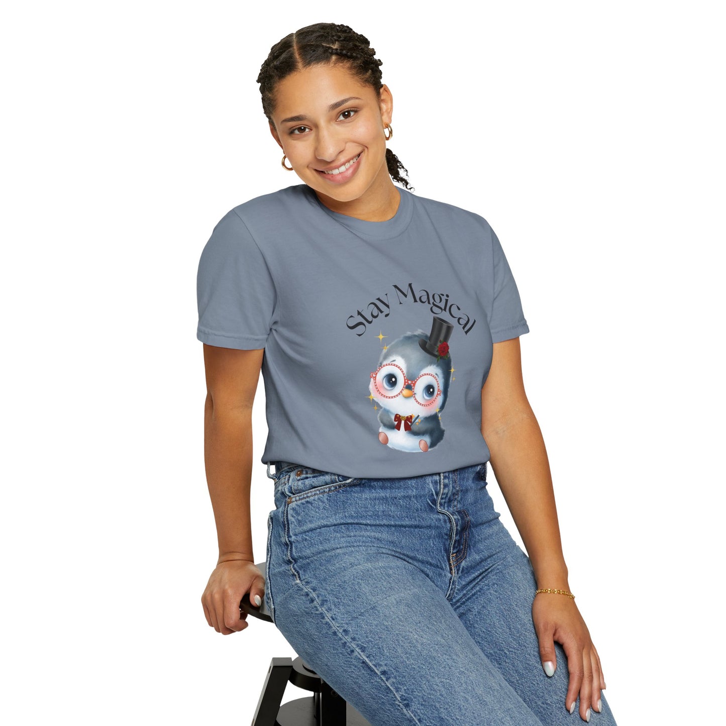 Graphic T-Shirt - Stay Magical Penguin Design