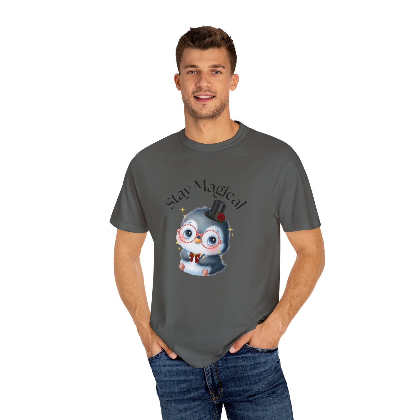 Graphic T-Shirt - Stay Magical Penguin Design