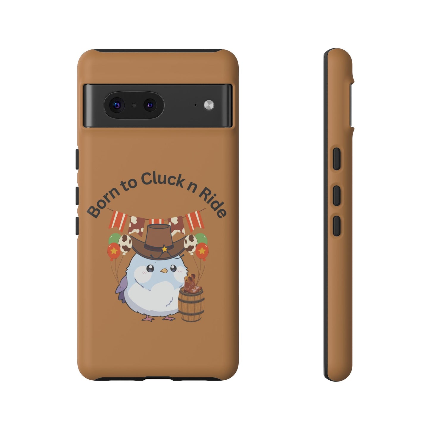 Phone Cases - Born to Cluck n Ride Cowboy Chicken Design