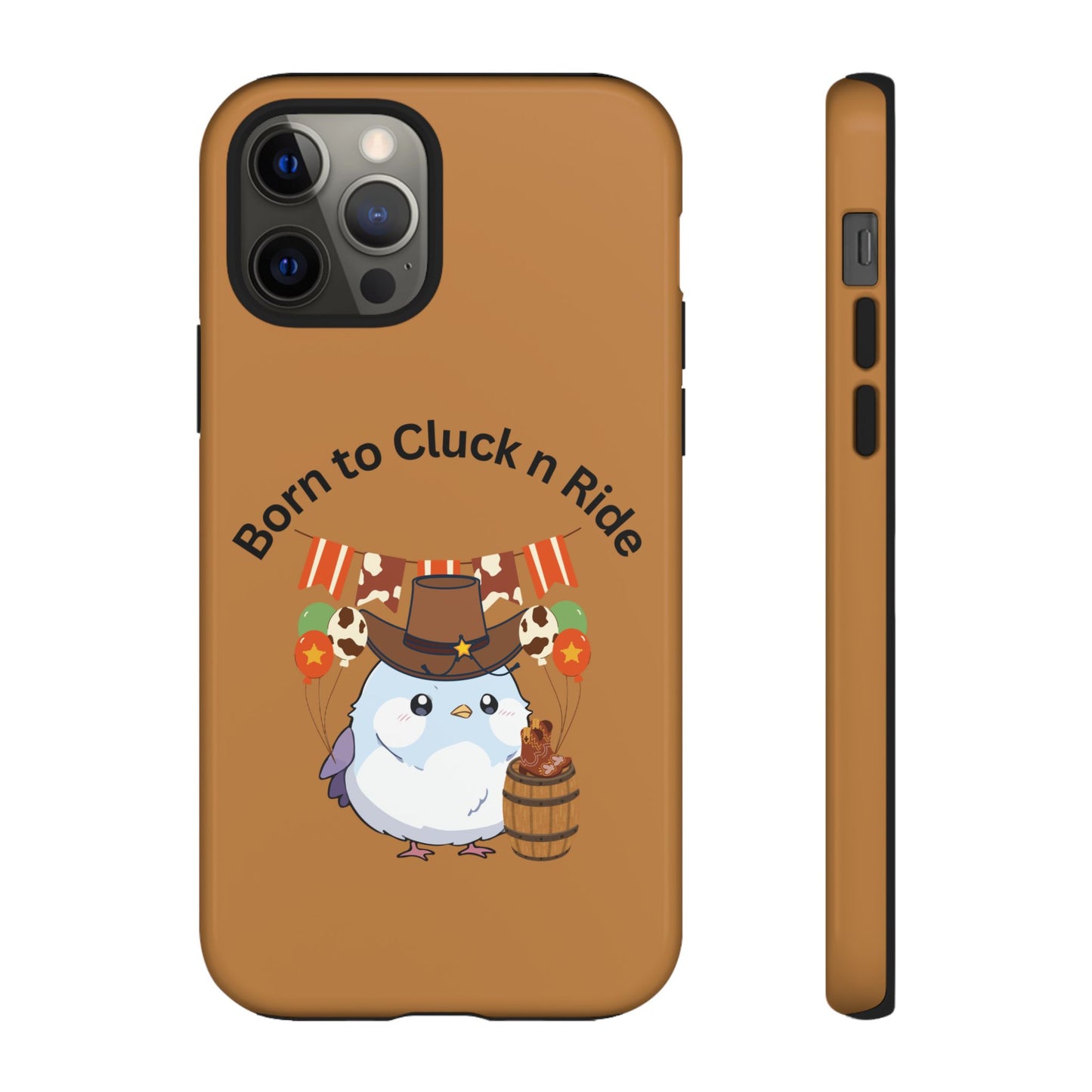 Phone Cases - Born to Cluck n Ride Cowboy Chicken Design