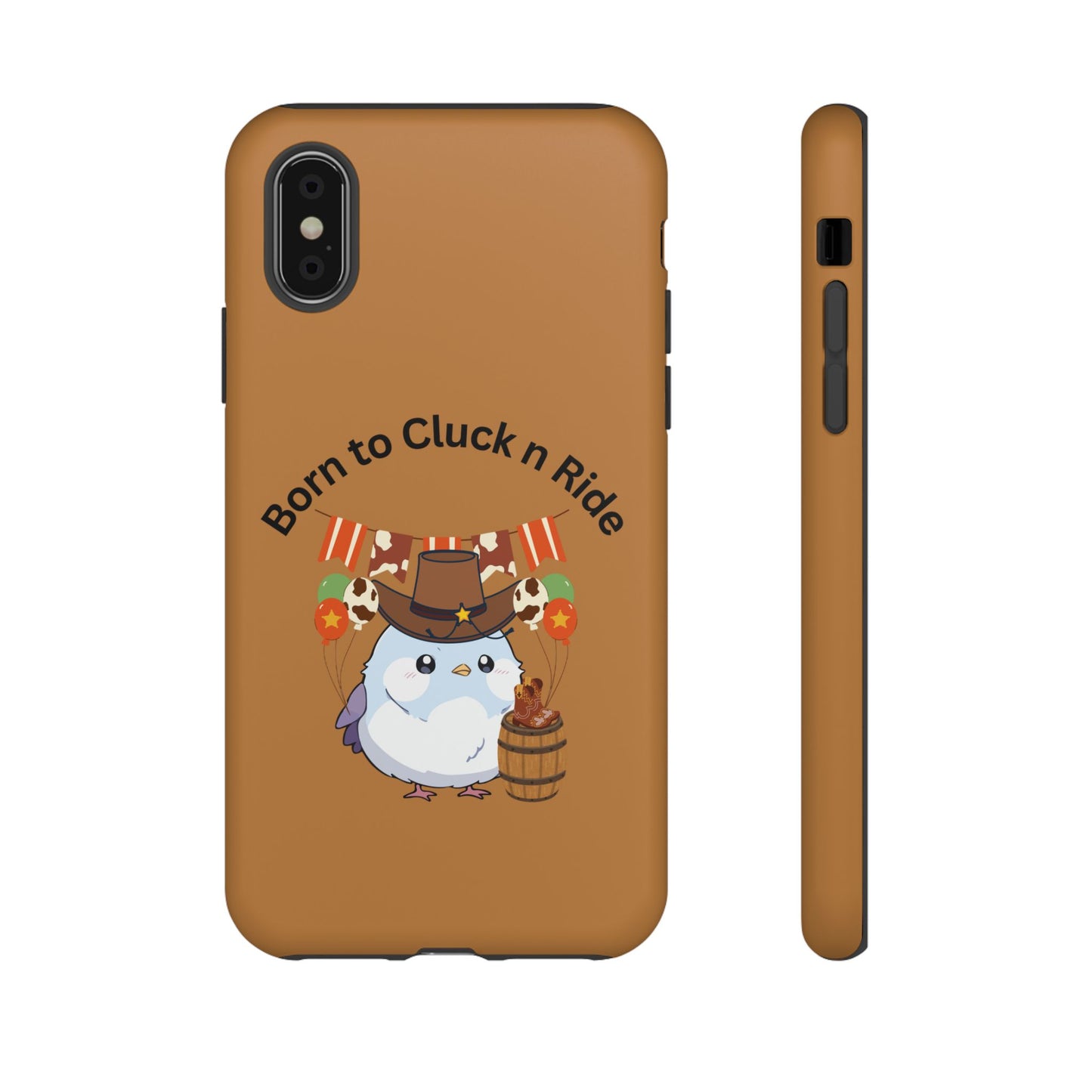Phone Cases - Born to Cluck n Ride Cowboy Chicken Design