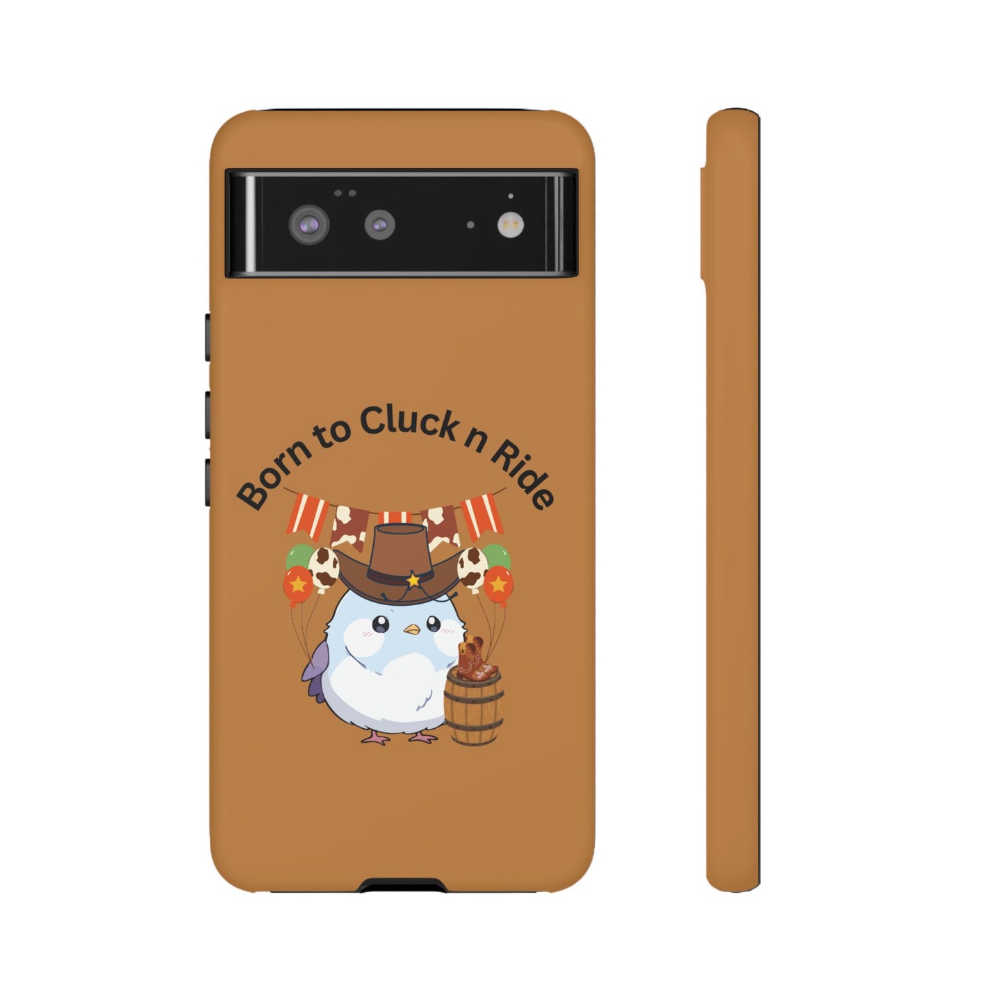 Phone Cases - Born to Cluck n Ride Cowboy Chicken Design