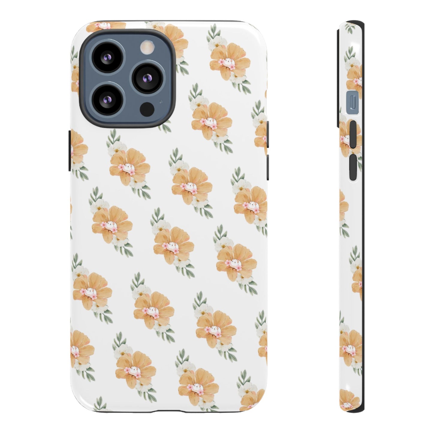 Phone Cases with Adorable Hamster and Flowers Pattern