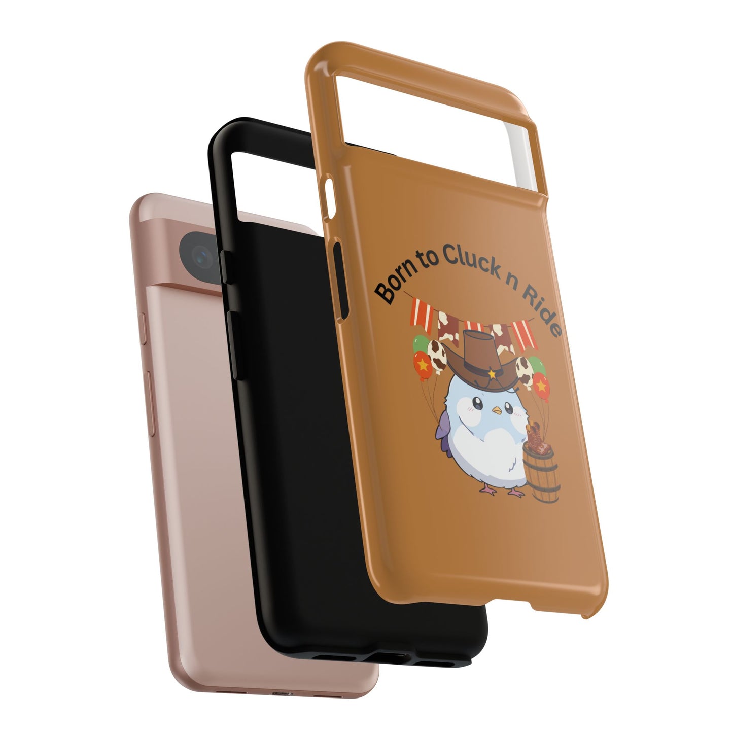 Phone Cases - Born to Cluck n Ride Cowboy Chicken Design