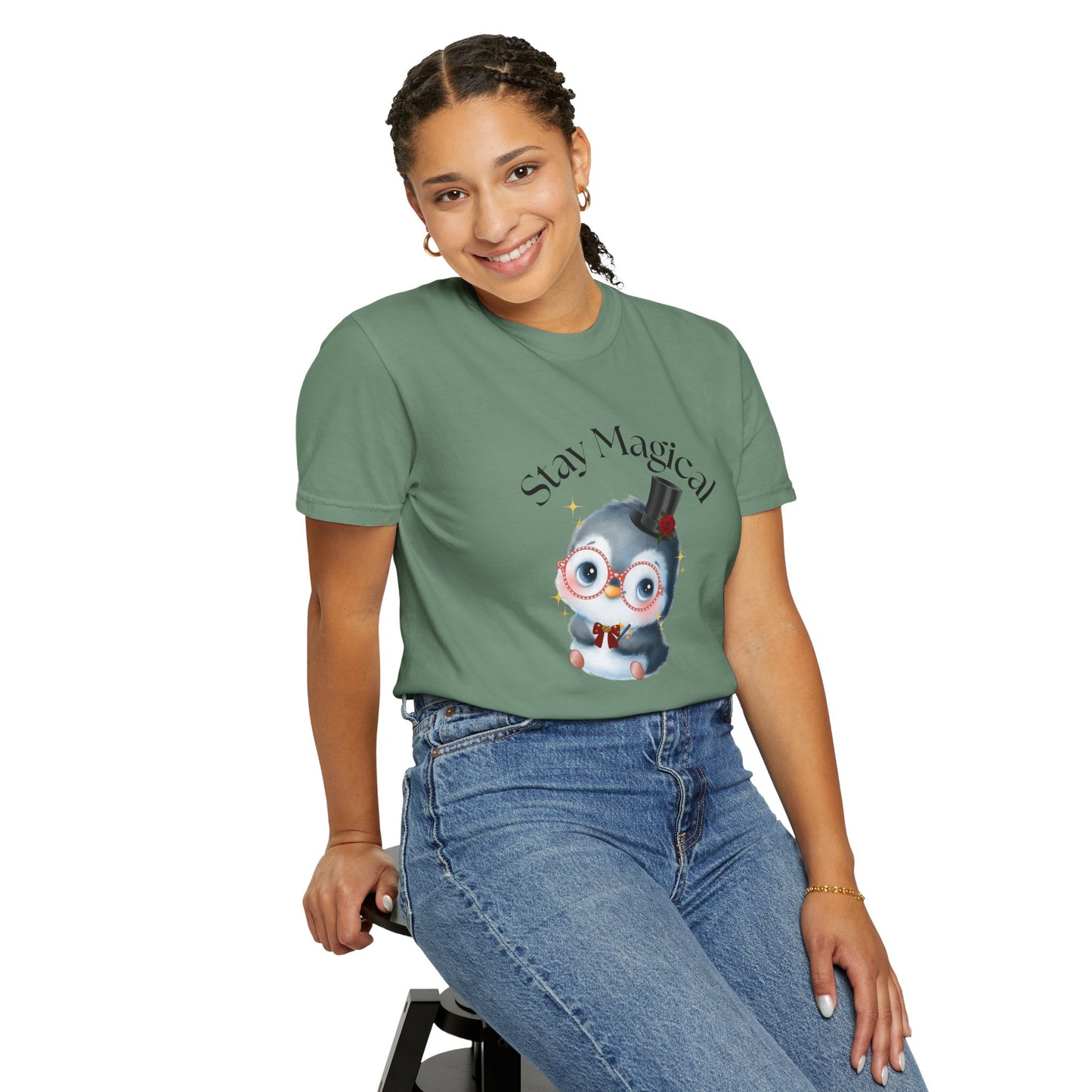 Graphic T-Shirt - Stay Magical Penguin Design