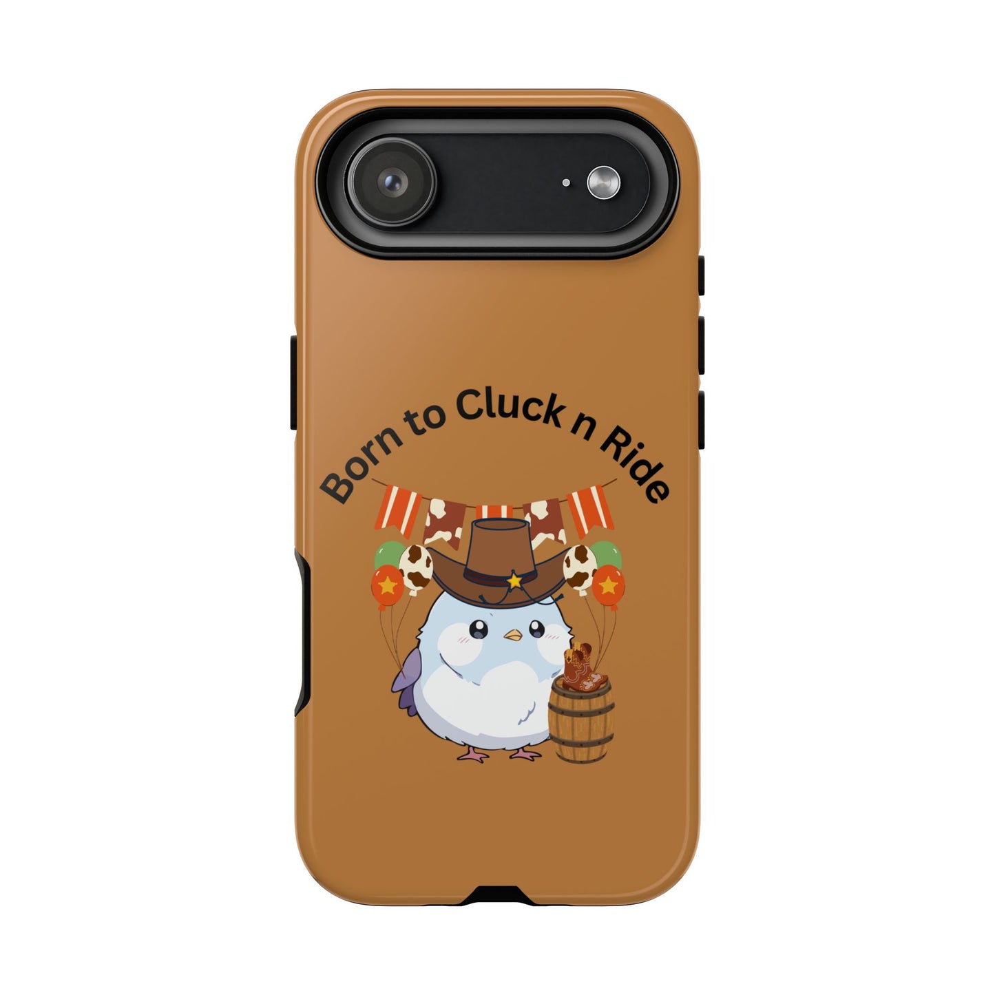Phone Cases - Born to Cluck n Ride Cowboy Chicken Design