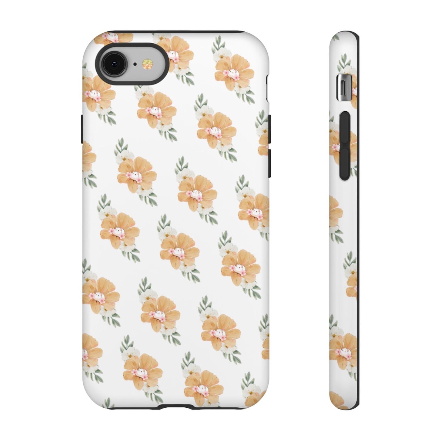 Phone Cases with Adorable Hamster and Flowers Pattern