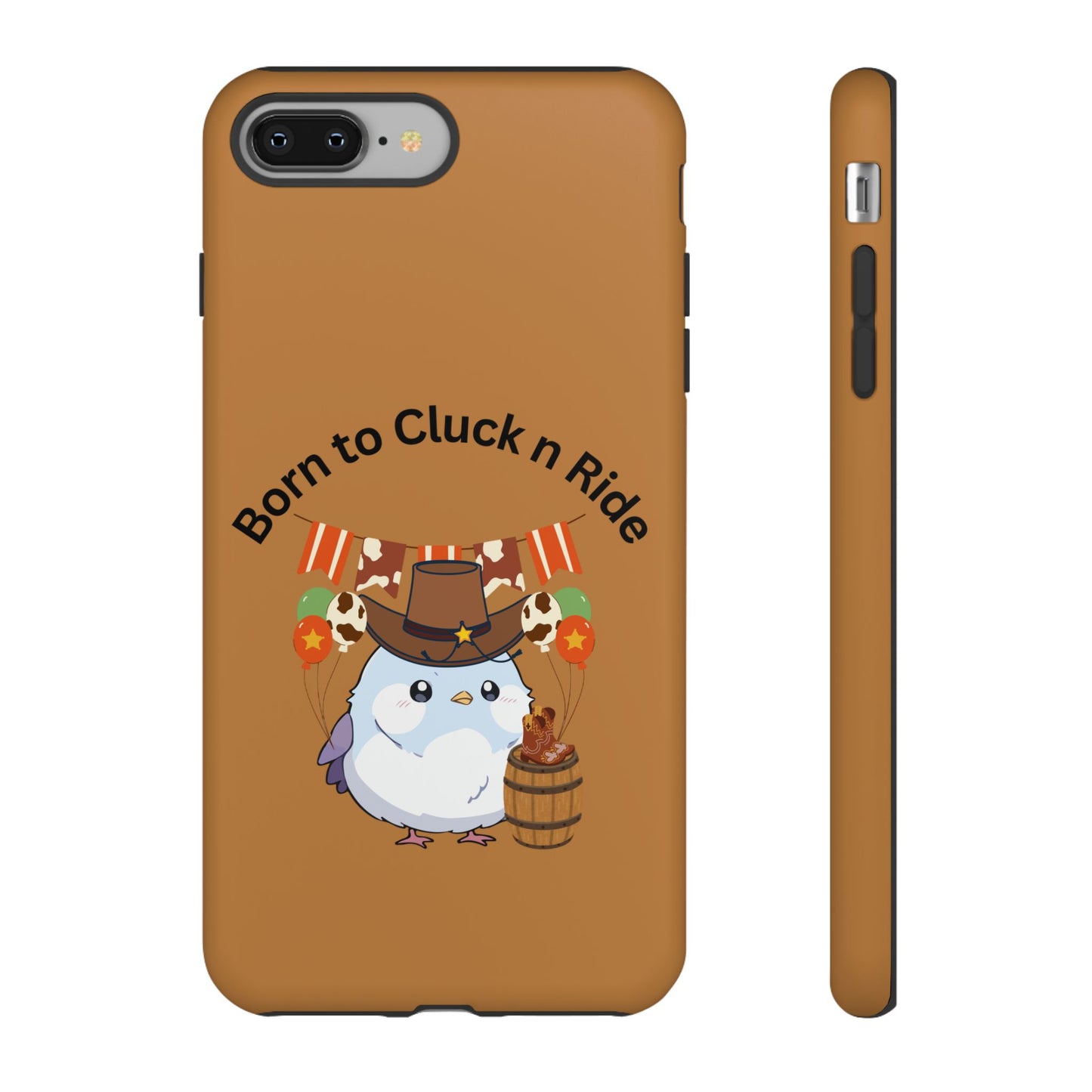Phone Cases - Born to Cluck n Ride Cowboy Chicken Design