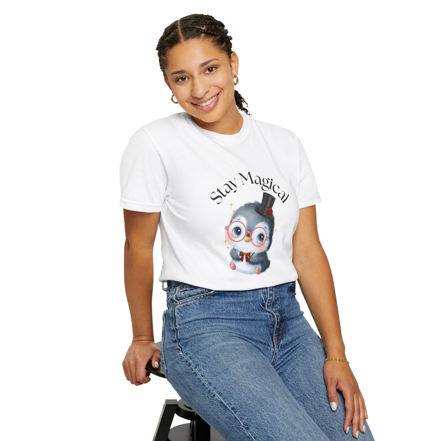 Graphic T-Shirt - Stay Magical Penguin Design