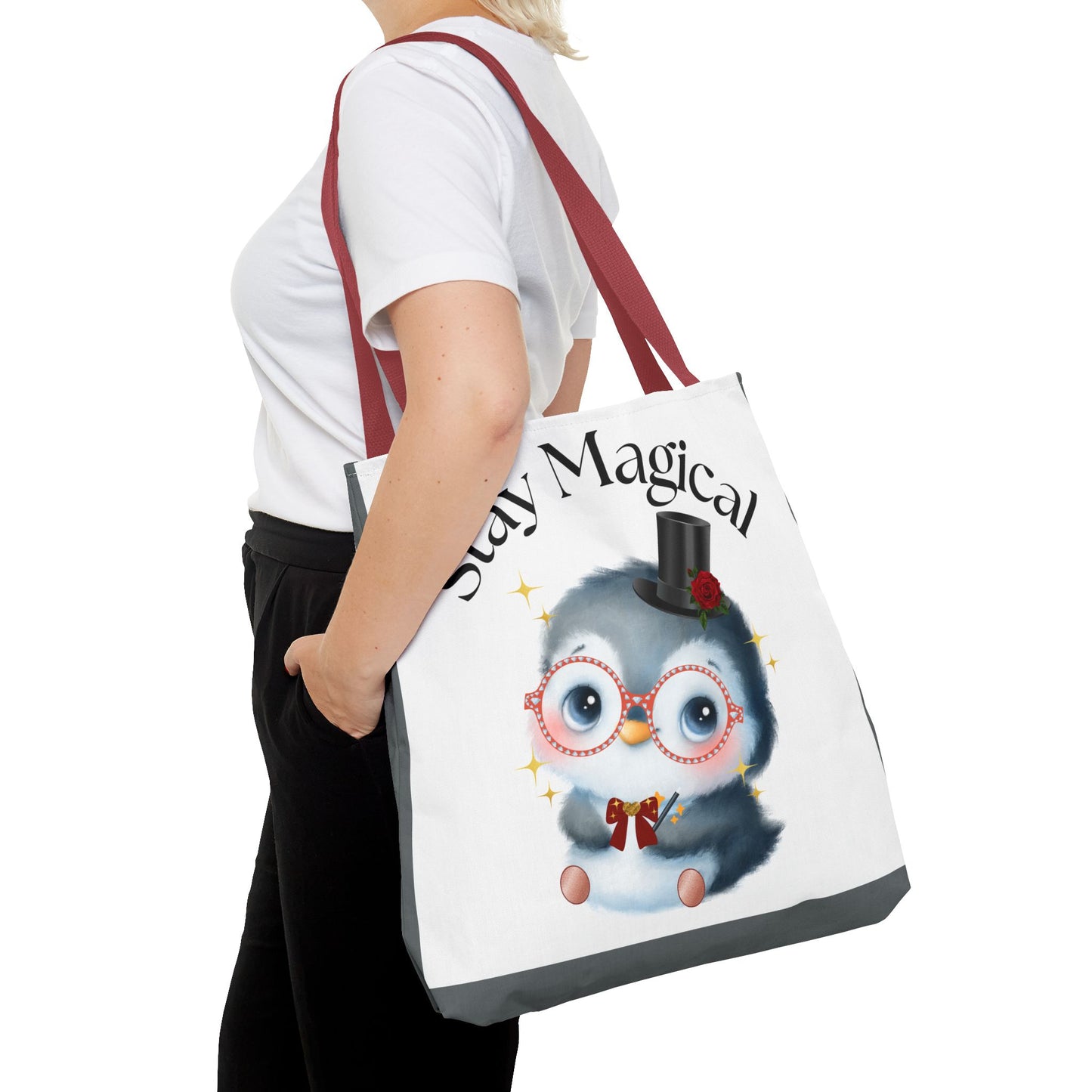 Penguin Tote Bag - Stay Magical Design
