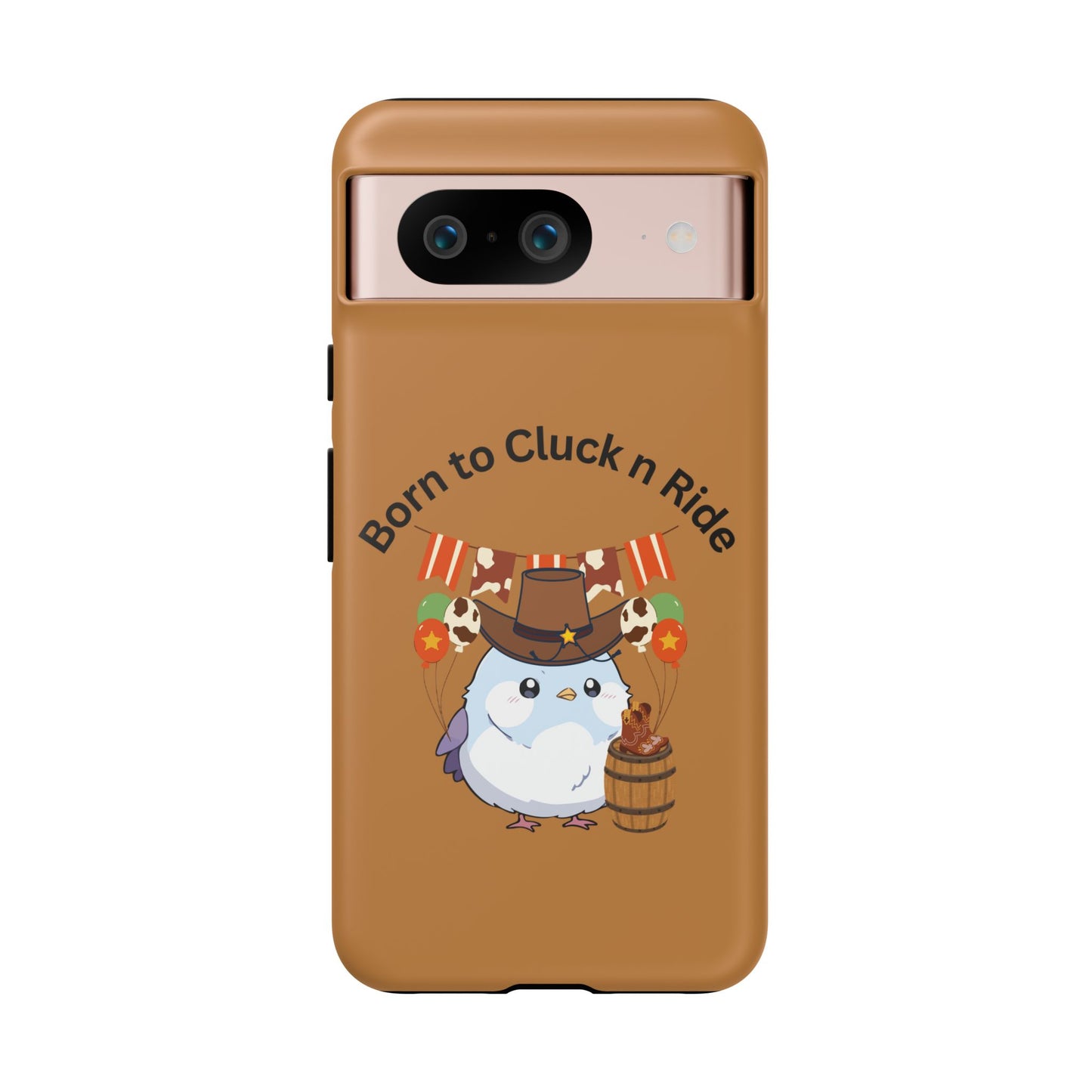 Phone Cases - Born to Cluck n Ride Cowboy Chicken Design